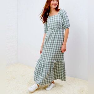 NWOT Up West Gingham Maxi Dress